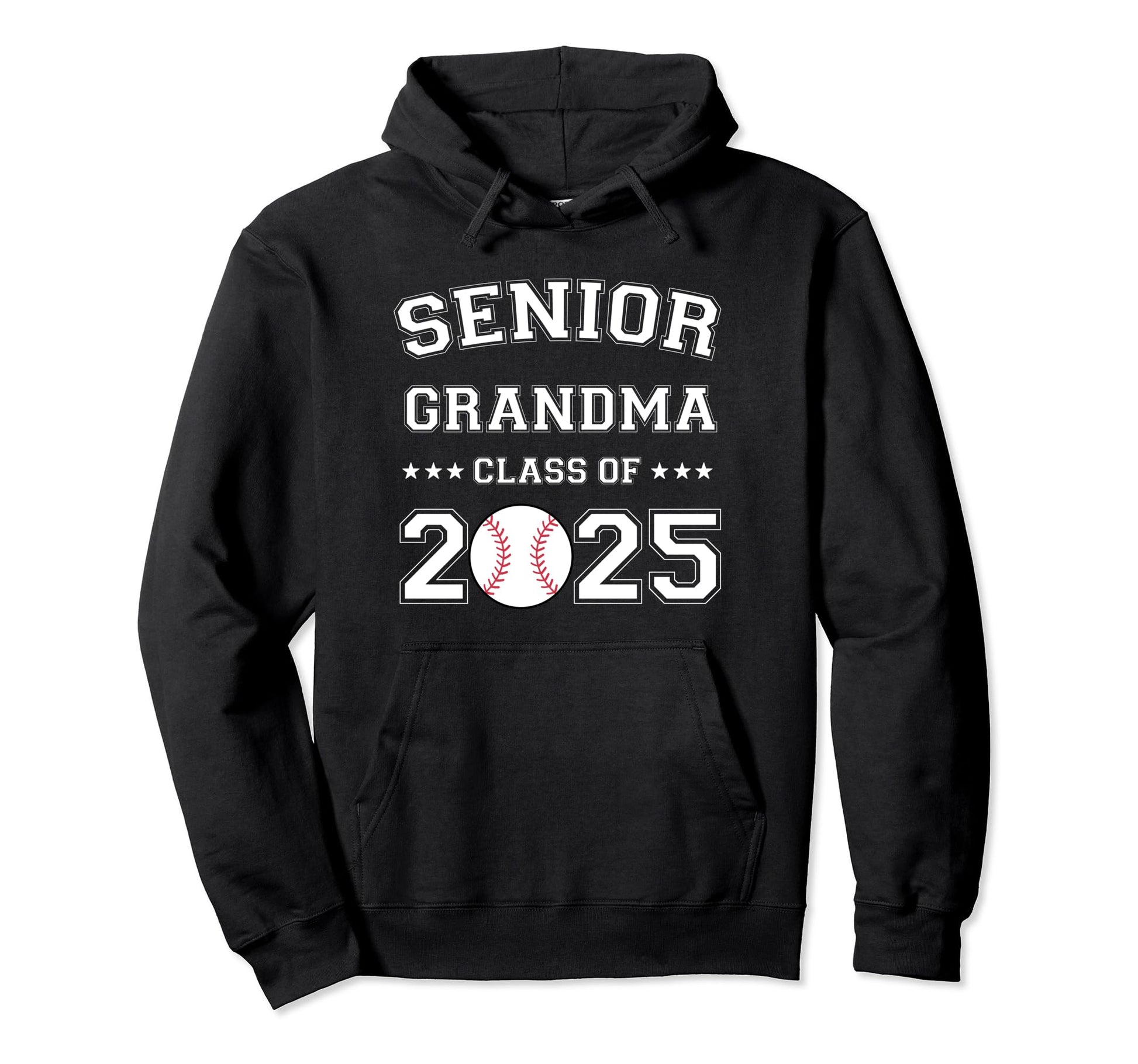 Class 2025 Baseball Grandma Senior Hoodie - Custom Art Print Unisex - T-Shirt, Sweatshirt, Hoodie