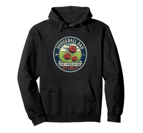 Dodgeball Dad Team Player Gym Sport Hoodie - Minimalist Print Men Women - T-Shirt, Sweatshirt, Hoodie