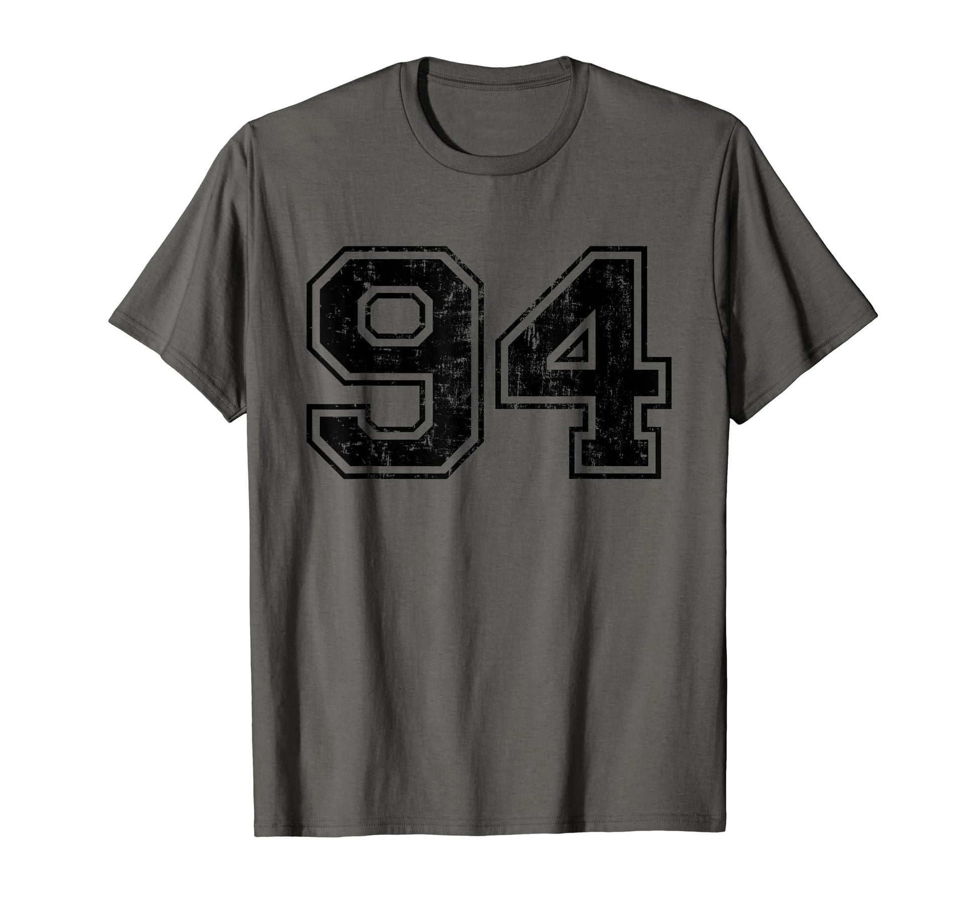 Number 94 Varsity Distressed Sport Team T-Shirt - Trendy Graphic Men Women - T-Shirt, Sweatshirt, Hoodie