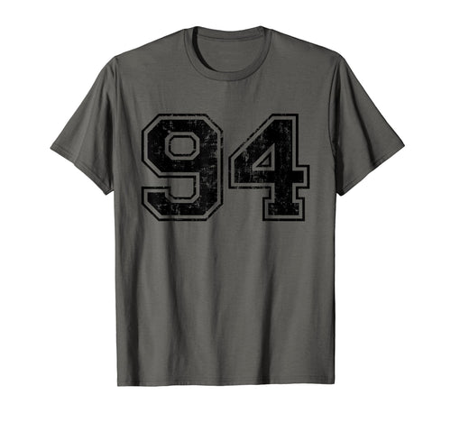 Number 94 Varsity Distressed Sport Team T-Shirt - Trendy Graphic Men Women - T-Shirt, Sweatshirt, Hoodie