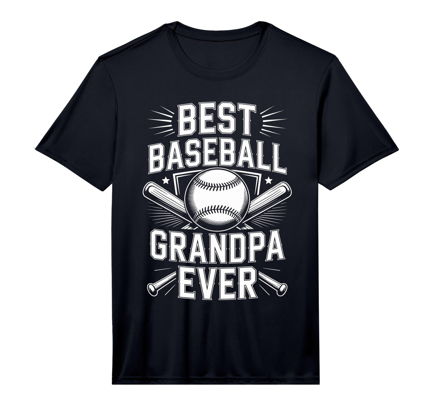 Mens Best Baseball Grandpa Ever T-Shirt - Minimalist Print Unisex - T-Shirt, Sweatshirt, Hoodie