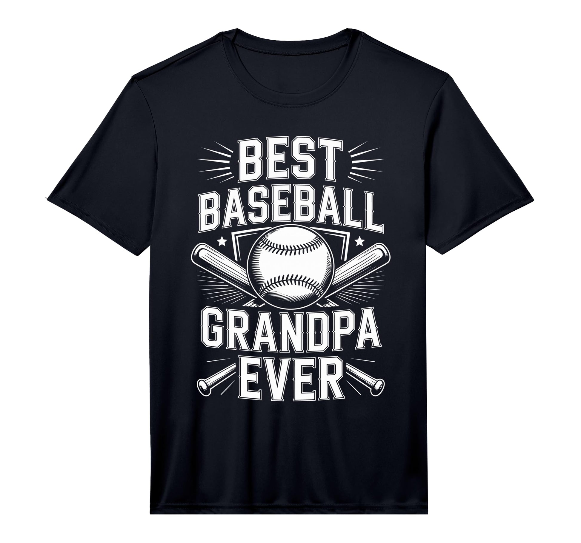 Mens Best Baseball Grandpa Ever T-Shirt - Minimalist Print Unisex - T-Shirt, Sweatshirt, Hoodie