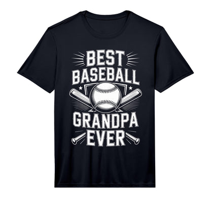 Mens Best Baseball Grandpa Ever T-Shirt - Minimalist Print Unisex - T-Shirt, Sweatshirt, Hoodie
