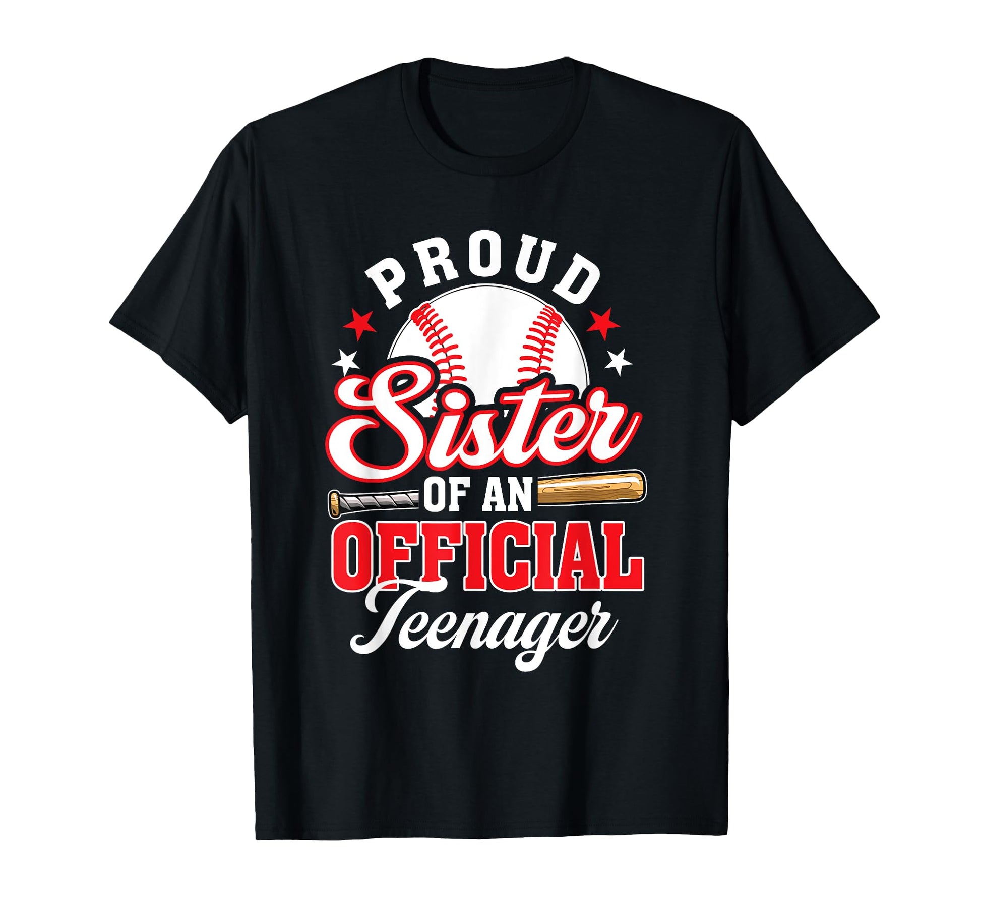 Proud Sister Teenager Birthday T-Shirt - Custom Art Print for Adults - T-Shirt, Sweatshirt, Hoodie