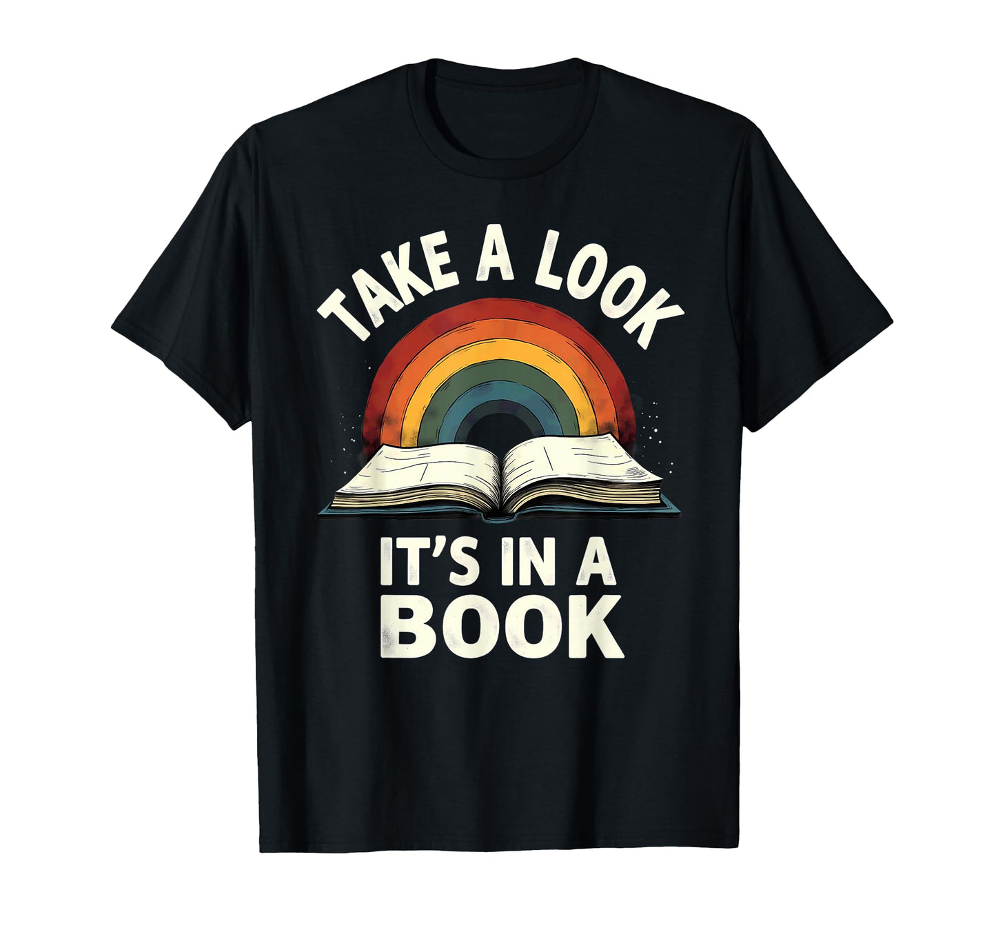 Rainbow Take Its Book Reading T-Shirt - Aesthetic Graphic Unisex - T-Shirt, Sweatshirt, Hoodie