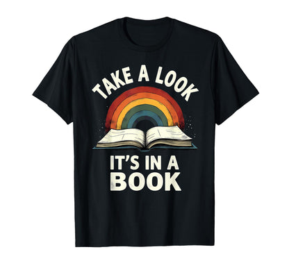 Rainbow Take Its Book Reading T-Shirt - Aesthetic Graphic Unisex - T-Shirt, Sweatshirt, Hoodie