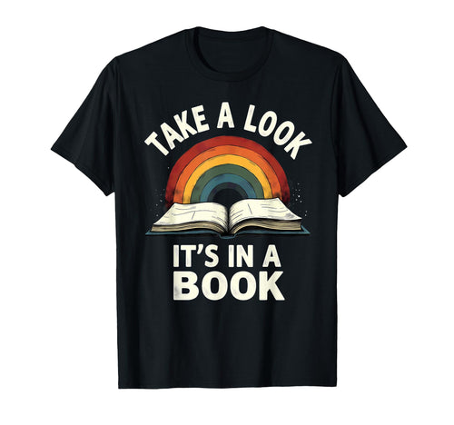 Rainbow Take Its Book Reading T-Shirt - Aesthetic Graphic Unisex - T-Shirt, Sweatshirt, Hoodie