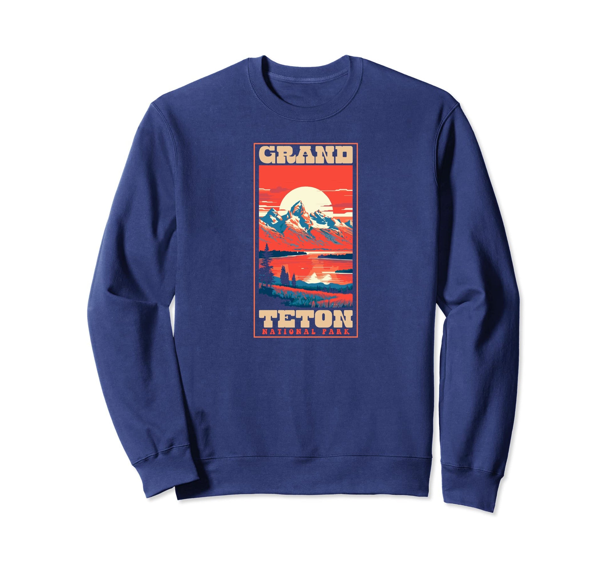 Grand Teton National Park 1980S Sweatshirt - Aesthetic Graphic for Adults - T-Shirt, Sweatshirt, Hoodie