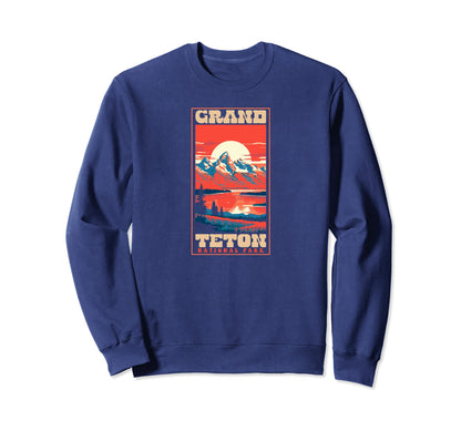Grand Teton National Park 1980S Sweatshirt - Aesthetic Graphic for Adults - T-Shirt, Sweatshirt, Hoodie