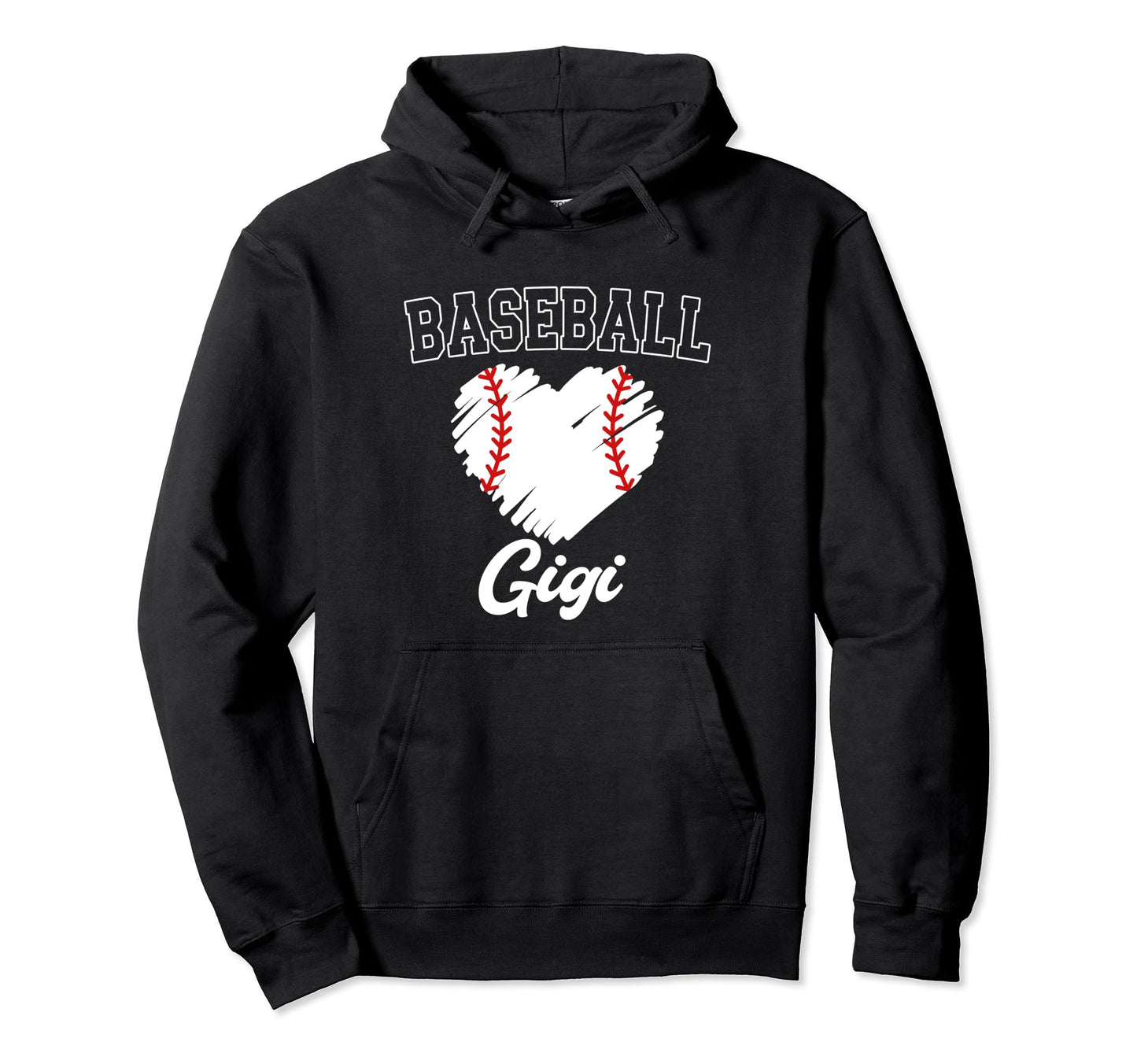 Baseball Gigi Heart Baseball Game Day Hoodie - Streetwear Style Unisex - T-Shirt, Sweatshirt, Hoodie