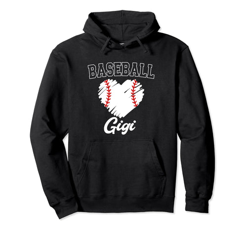 Baseball Gigi Heart Baseball Game Day Hoodie - Streetwear Style Unisex - T-Shirt, Sweatshirt, Hoodie