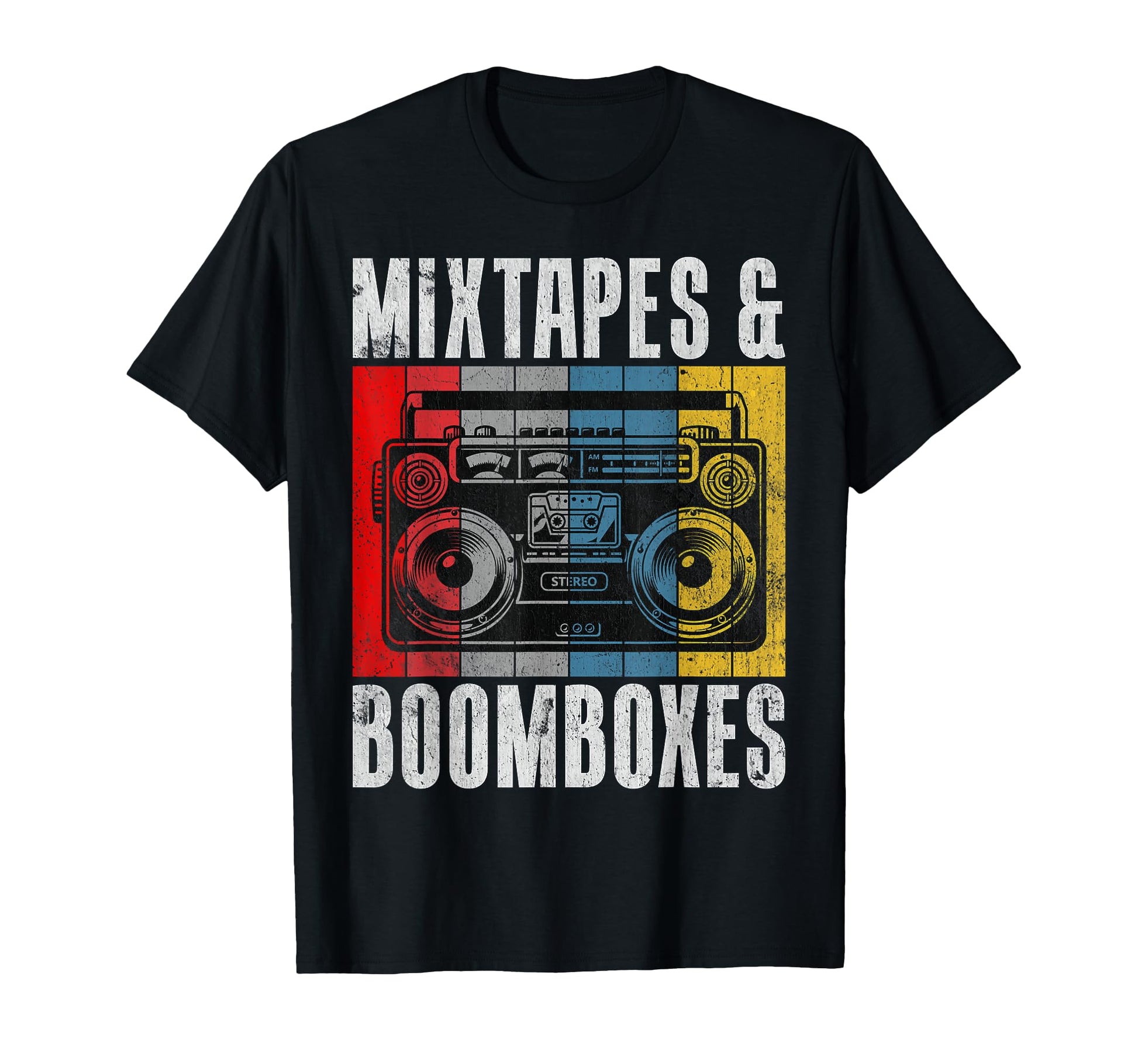 Mixtapes And Boomboxes 90S Hip Hop T-Shirt - Graphic Print Men Women - T-Shirt, Sweatshirt, Hoodie