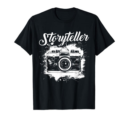 Photographer Storyteller Camera T-Shirt - Fun Novelty Design Unisex - T-Shirt, Sweatshirt, Hoodie