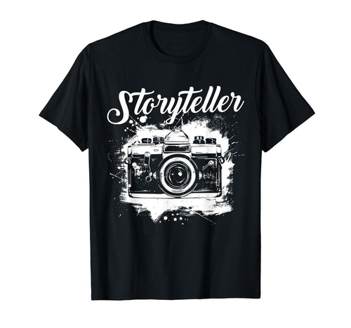 Photographer Storyteller Camera T-Shirt - Fun Novelty Design Unisex - T-Shirt, Sweatshirt, Hoodie