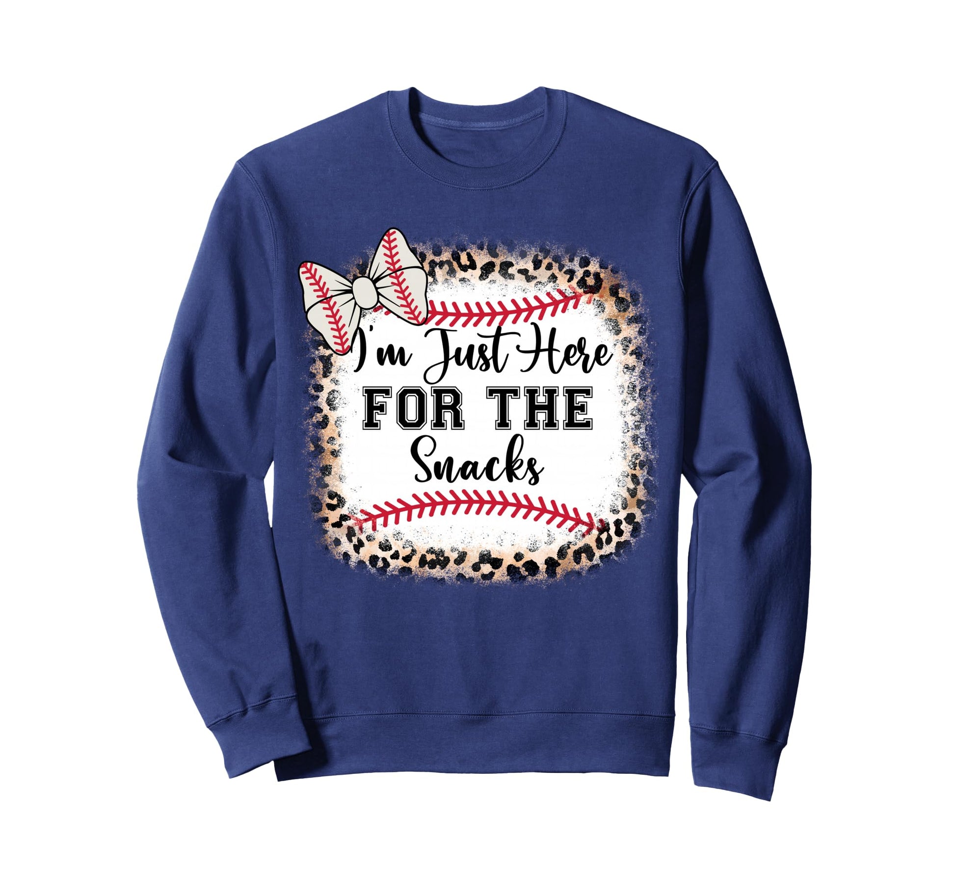 Baseball Sister Im Just Here Snacks Sweatshirt - Unique Graphic for Adults - T-Shirt, Sweatshirt, Hoodie