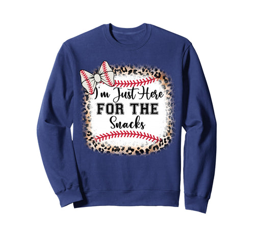 Baseball Sister Im Just Here Snacks Sweatshirt - Unique Graphic for Adults - T-Shirt, Sweatshirt, Hoodie