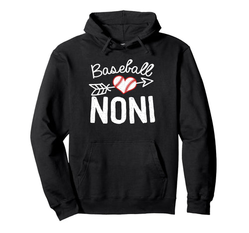 Baseball Noni Grandma Hoodie - Aesthetic Graphic for Adults - T-Shirt, Sweatshirt, Hoodie