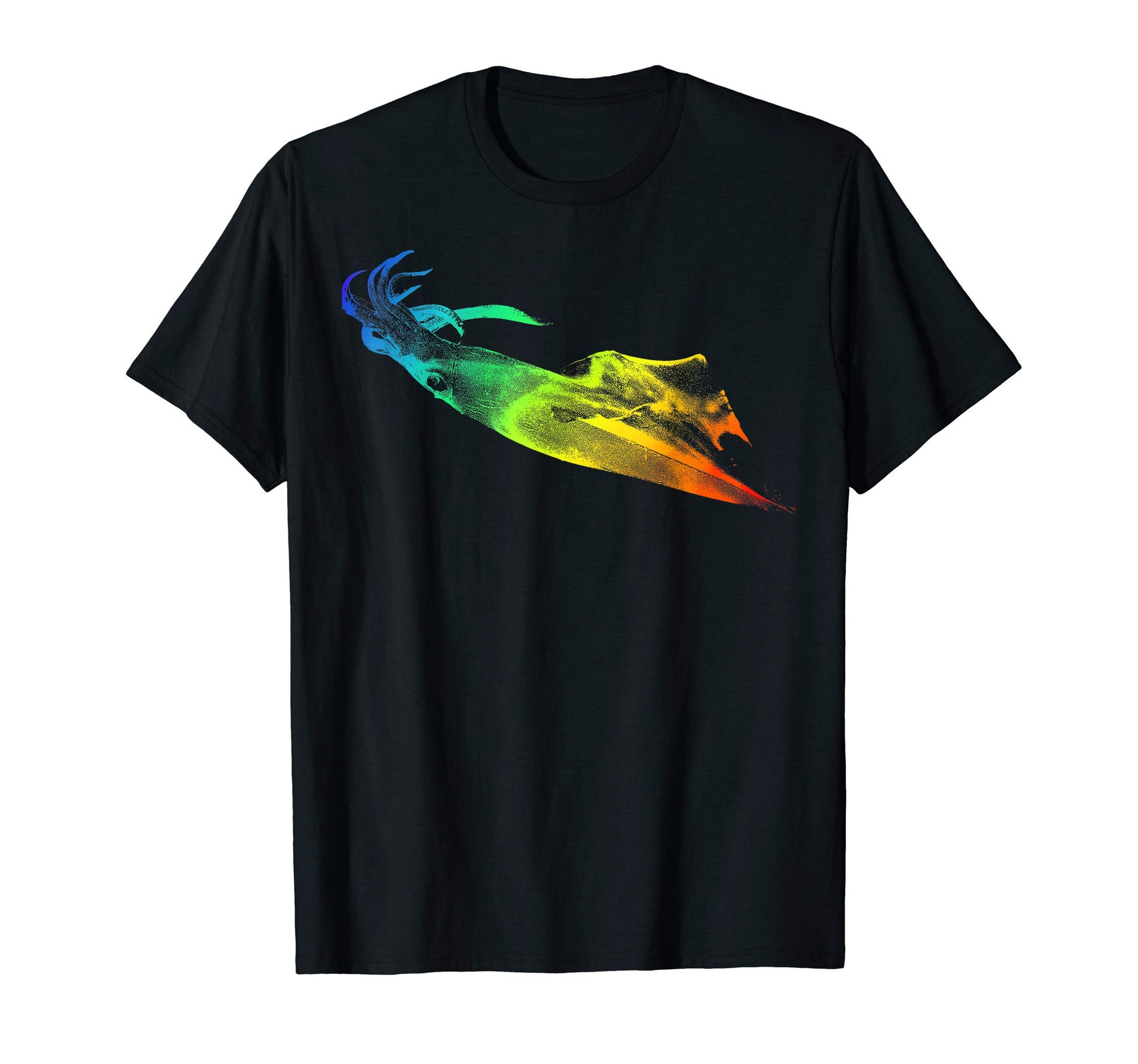Great Squid Colorful Rainbow T-Shirt - Trendy Graphic for Adults - T-Shirt, Sweatshirt, Hoodie