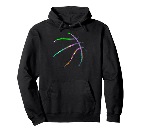 Colorful Basketball Ball Basketball Hoodie - Custom Art Print Men Women - T-Shirt, Sweatshirt, Hoodie