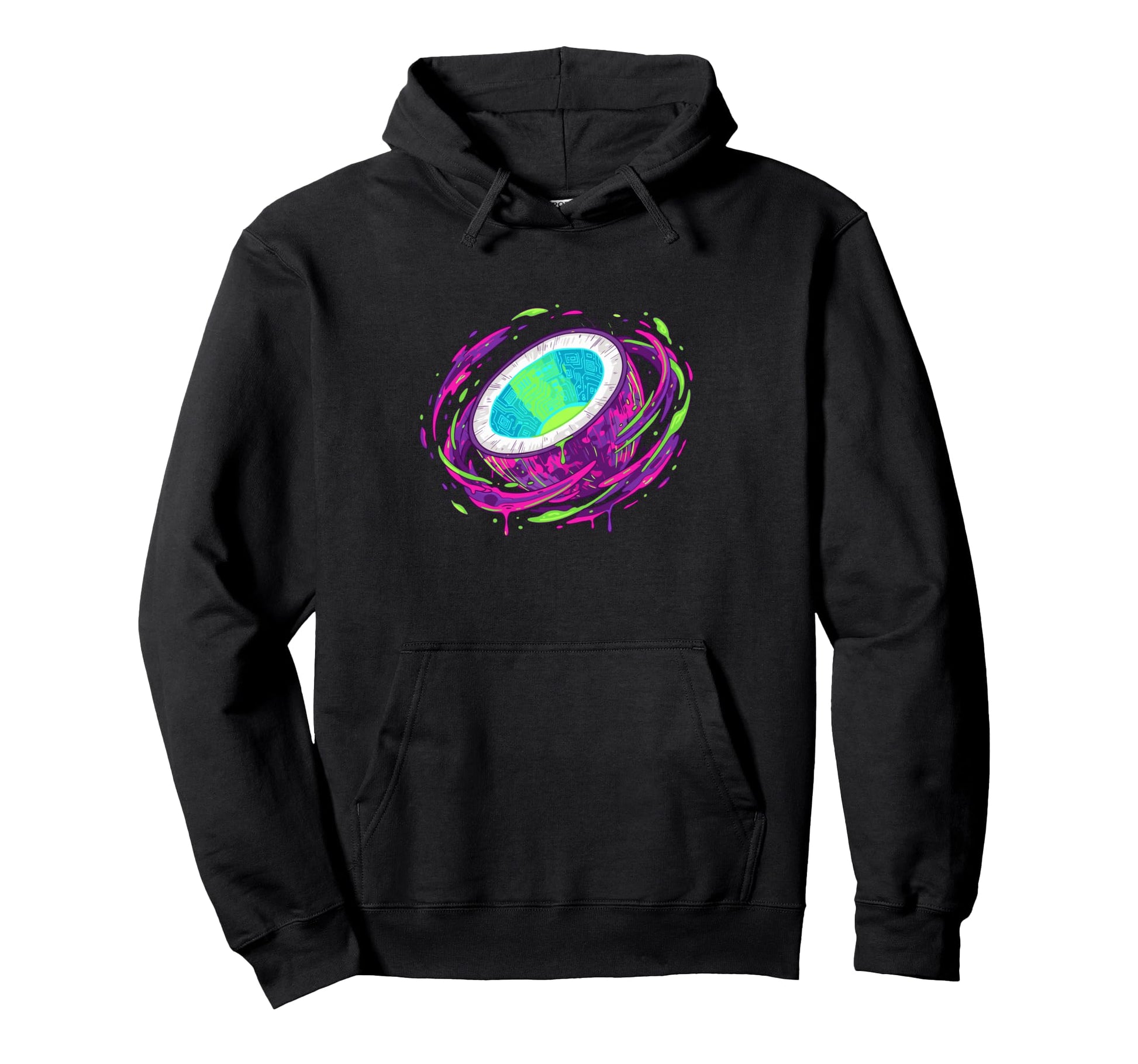 Coconut Galaxy Tropical Gamer Aesthetic Hoodie - Graphic Print for Adults - T-Shirt, Sweatshirt, Hoodie