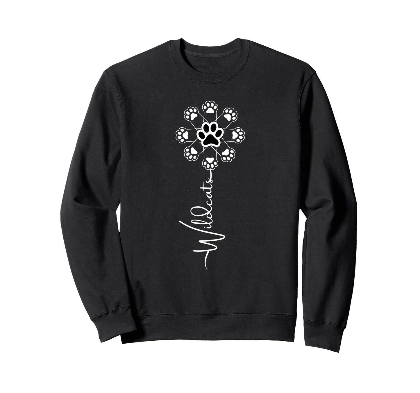 Wildcats Sunflower Sports Team Spirit Sweatshirt - Novelty Apparel Unisex - T-Shirt, Sweatshirt, Hoodie