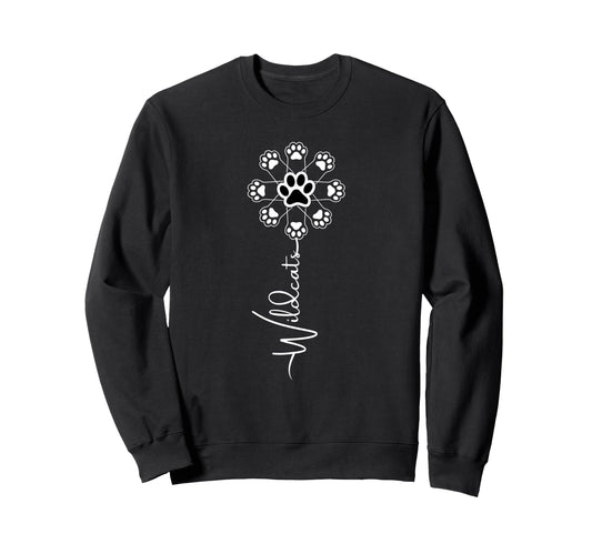 Wildcats Sunflower Sports Team Spirit Sweatshirt - Novelty Apparel Unisex - T-Shirt, Sweatshirt, Hoodie