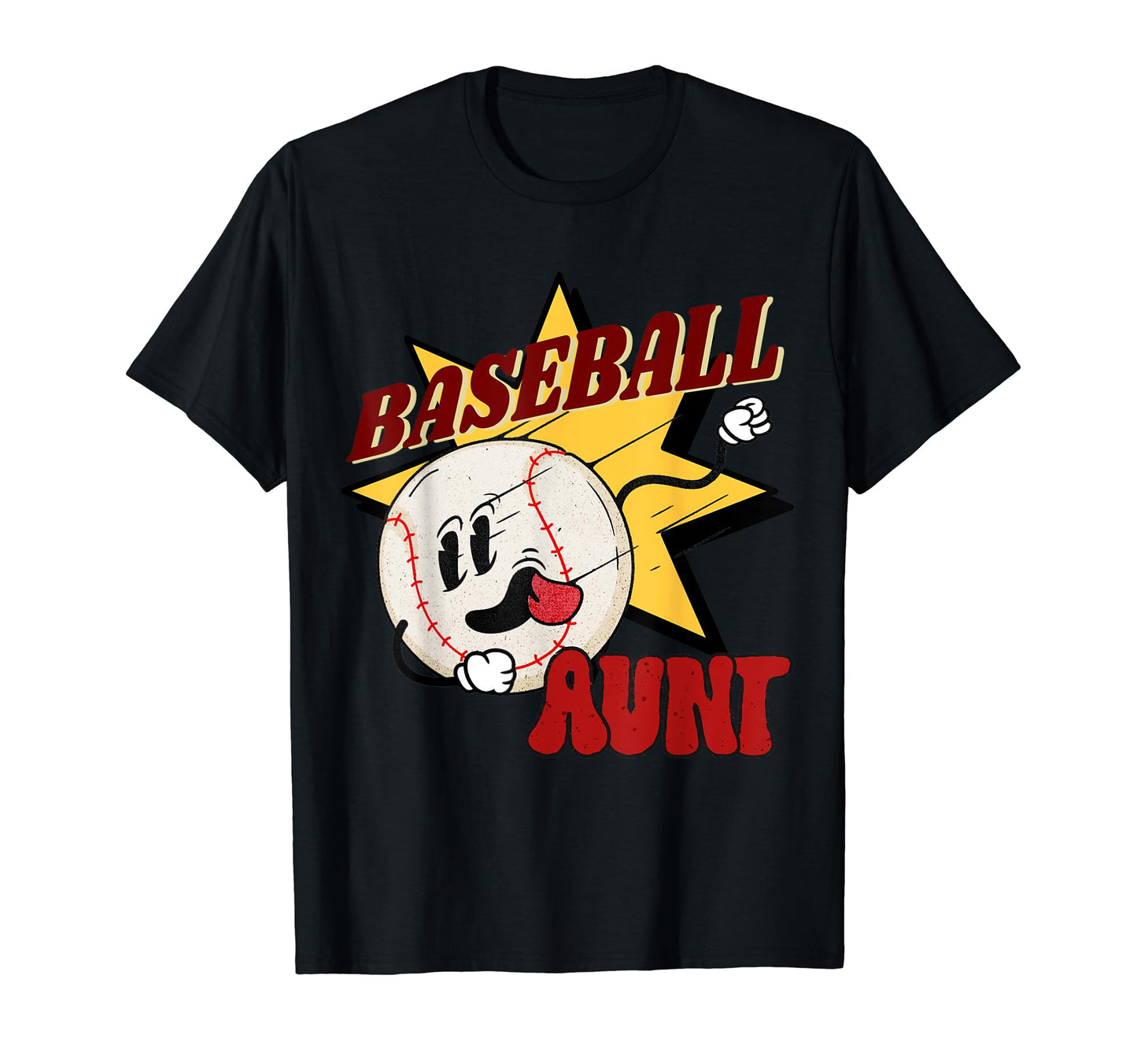 Baseball Aunt Funny Baseball Commics T-Shirt - Trendy Graphic for Adults - T-Shirt, Sweatshirt, Hoodie