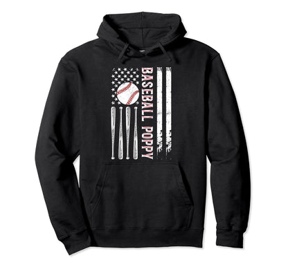 Baseball Poppy Baseball Player Poppy Hoodie - Streetwear Style Men Women - T-Shirt, Sweatshirt, Hoodie