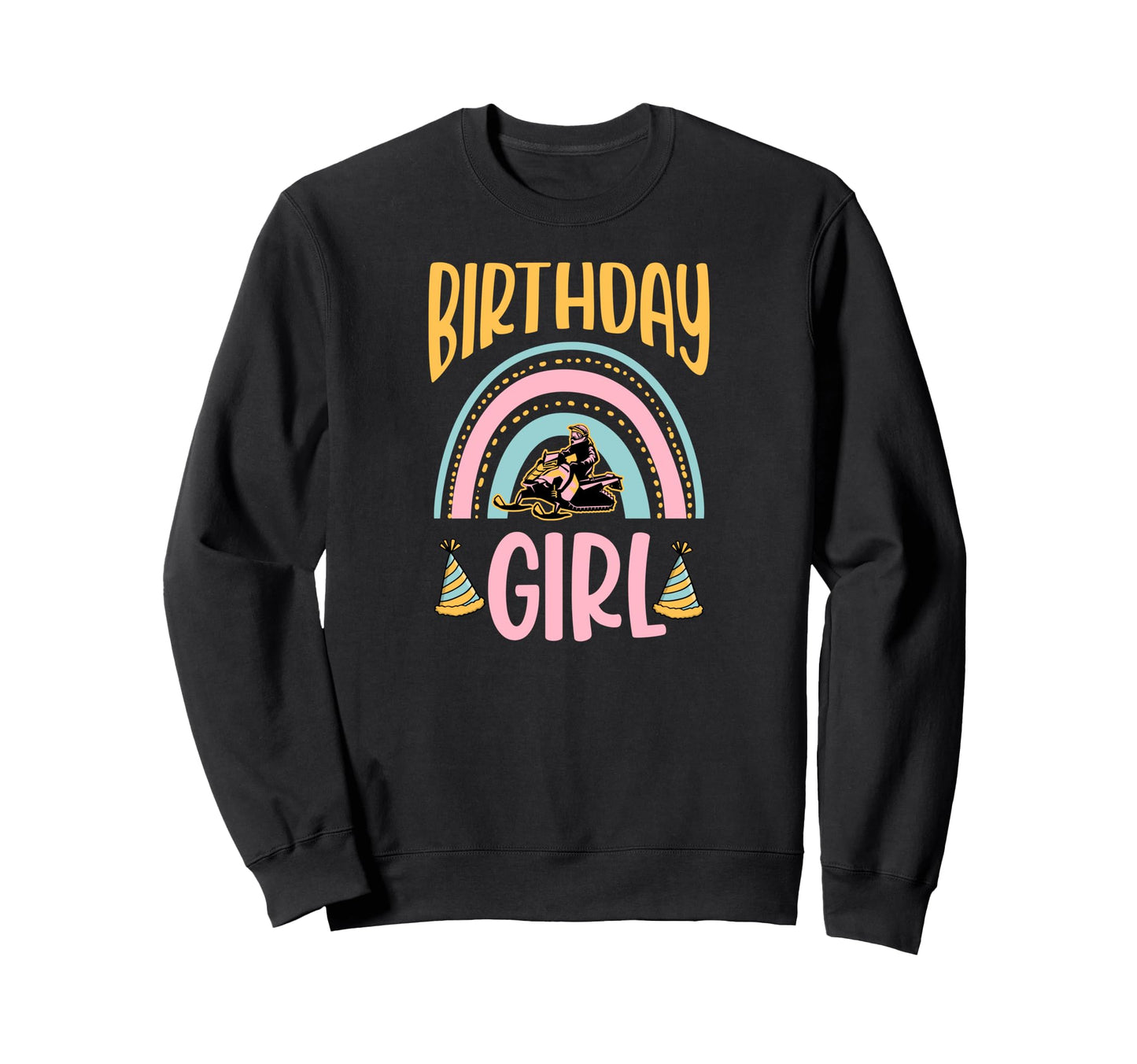 Snowmobiling Birthday Boho Sweatshirt - Minimalist Print for Adults - T-Shirt, Sweatshirt, Hoodie