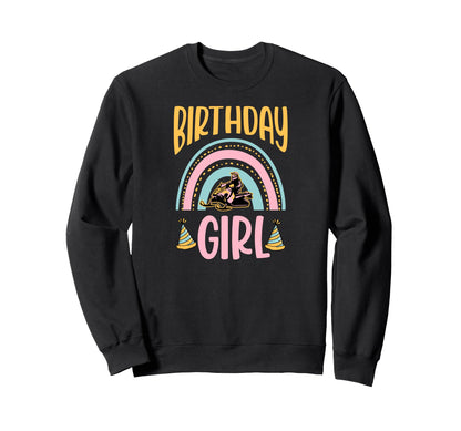 Snowmobiling Birthday Boho Sweatshirt - Minimalist Print for Adults - T-Shirt, Sweatshirt, Hoodie