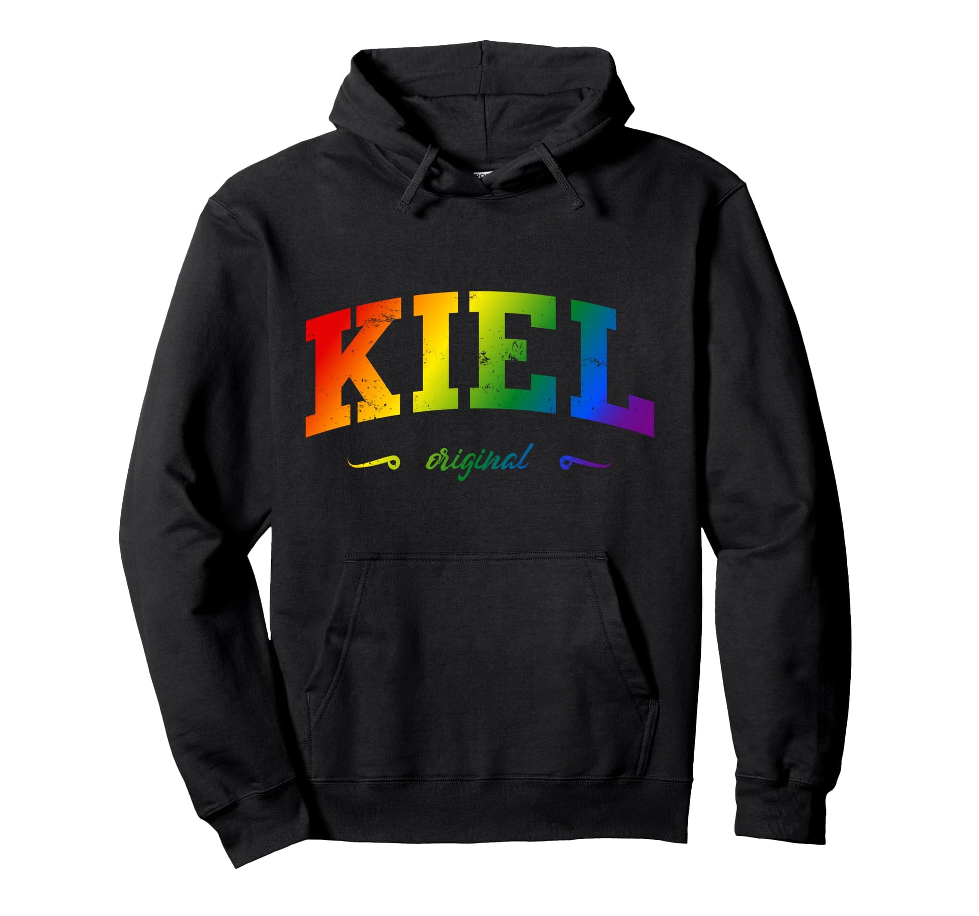 Kiel Schleswig Holstein Lgbtqai Rainbow Hoodie - Graphic Print for Adults - T-Shirt, Sweatshirt, Hoodie