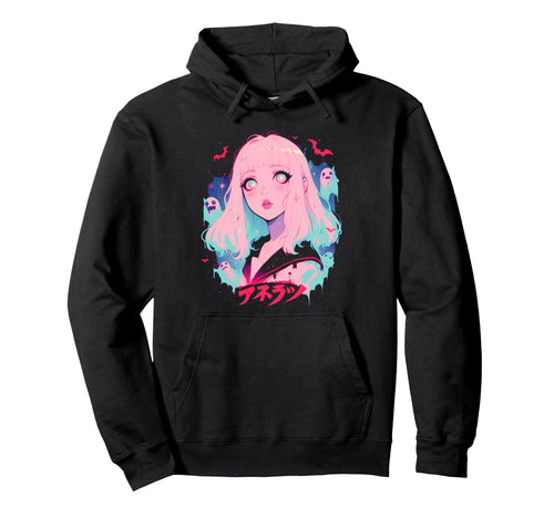 Goth Grunge Demon Anime Waifu Hoodie - Casual Everyday Wear for Adults - T-Shirt, Sweatshirt, Hoodie