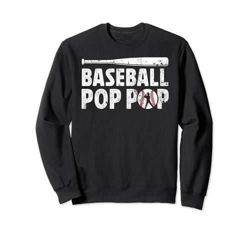 Baseball Pop Pop Best Grandpa Pop Sweatshirt - Custom Art Print for Adults - T-Shirt, Sweatshirt, Hoodie