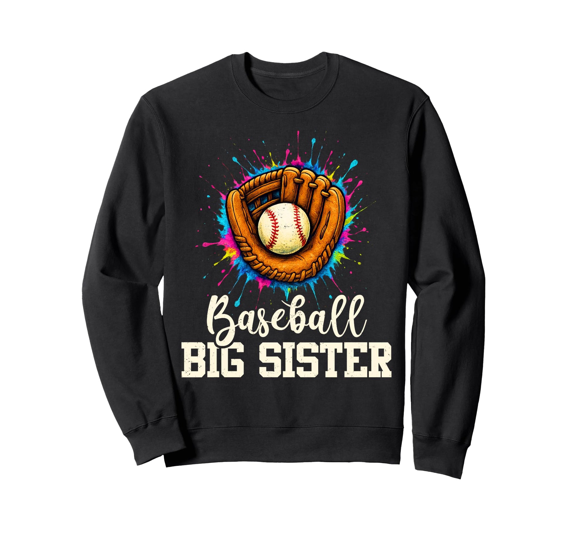 Baseball Big Sister Baseball Player Sweatshirt - Custom Art Print Unisex - T-Shirt, Sweatshirt, Hoodie