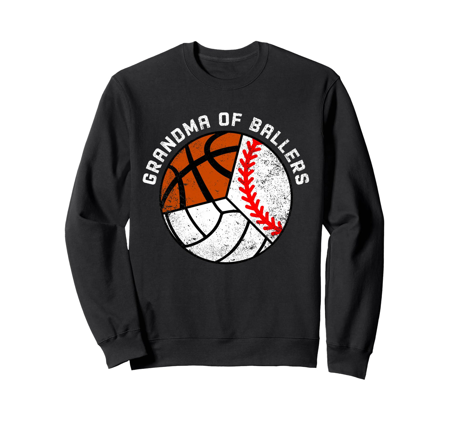 Grandma Ballers Funny Baseball Sweatshirt - Streetwear Style for Adults - T-Shirt, Sweatshirt, Hoodie