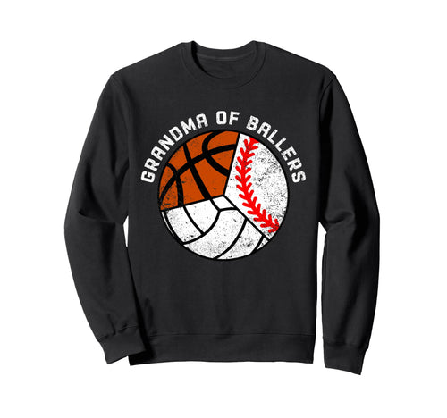 Grandma Ballers Funny Baseball Sweatshirt - Streetwear Style for Adults - T-Shirt, Sweatshirt, Hoodie