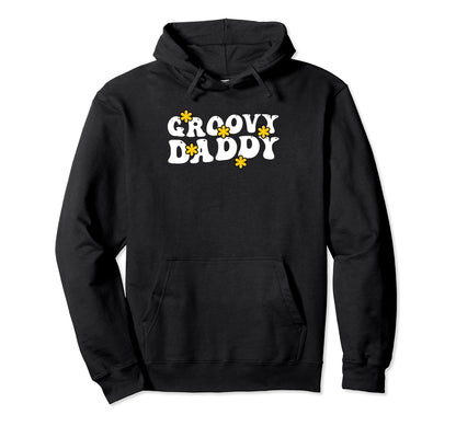 Rainbow Colorful Flowers Groovy Daddy Hoodie - Minimalist Print Unisex - T-Shirt, Sweatshirt, Hoodie