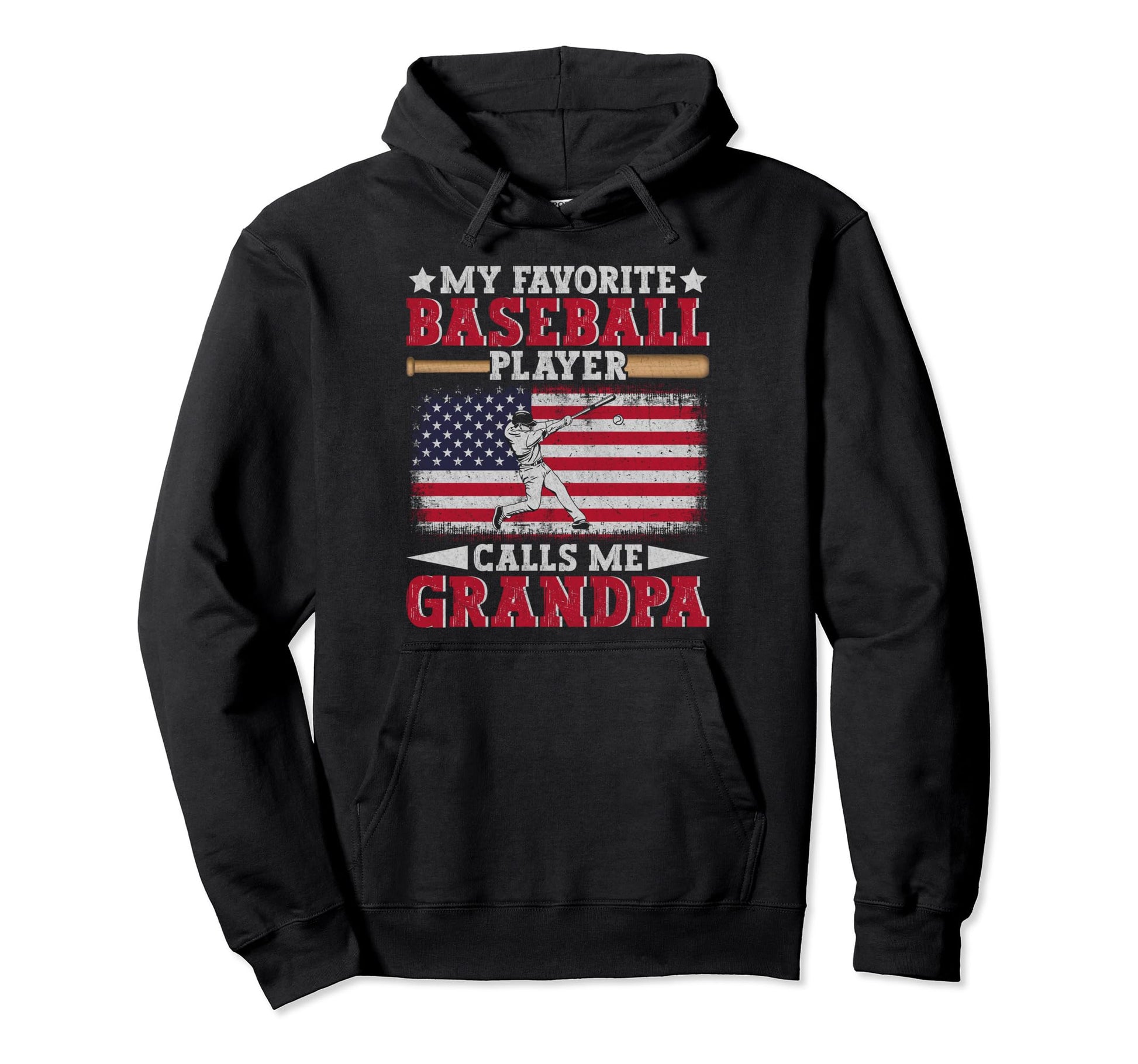 My Favorite Baseball Players Calls Me Hoodie - Novelty Apparel for Adults - T-Shirt, Sweatshirt, Hoodie