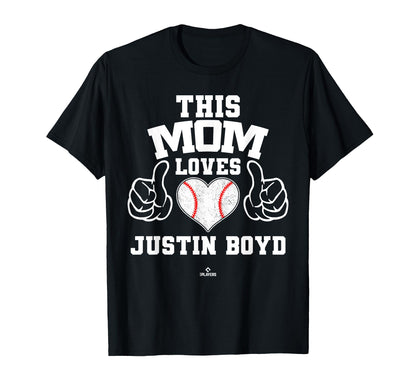 This Mom Loves Justin Boyd Prospect T-Shirt - Fun Novelty Design Unisex - T-Shirt, Sweatshirt, Hoodie