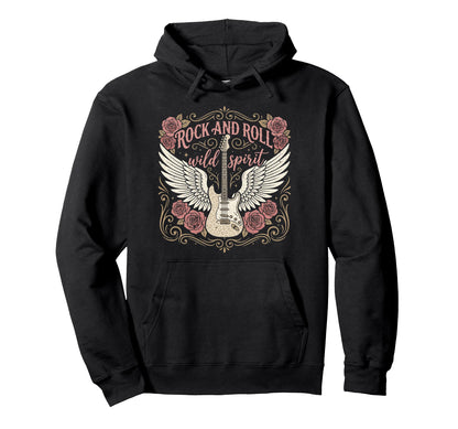 Rock And Roll Guitar Rock Music Heavy Hoodie - Streetwear Style for Adults - T-Shirt, Sweatshirt, Hoodie