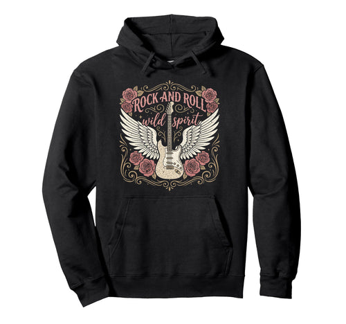 Rock And Roll Guitar Rock Music Heavy Hoodie - Streetwear Style for Adults - T-Shirt, Sweatshirt, Hoodie