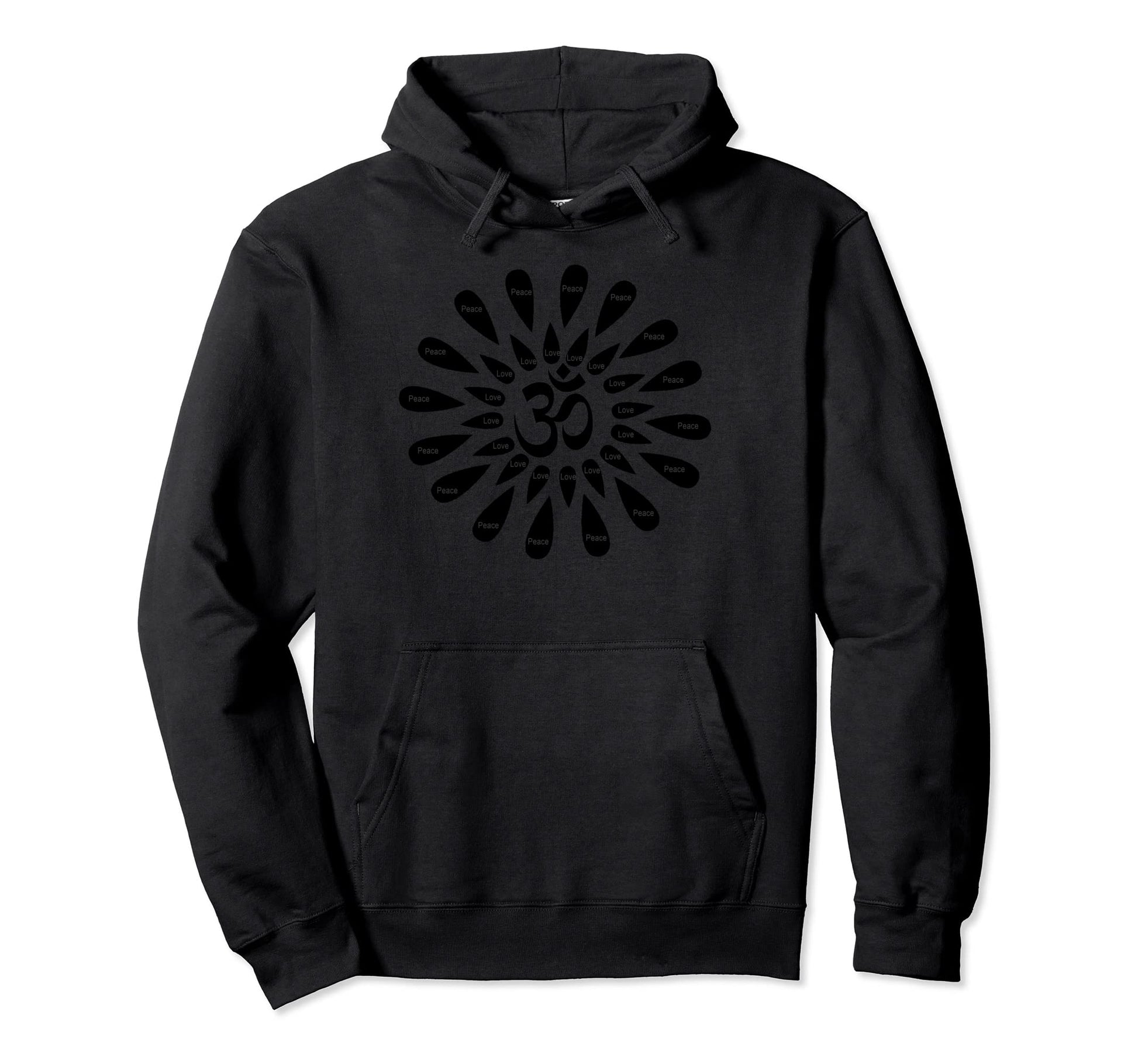 Peace Love Hoodie - Minimalist Print for Adults - T-Shirt, Sweatshirt, Hoodie