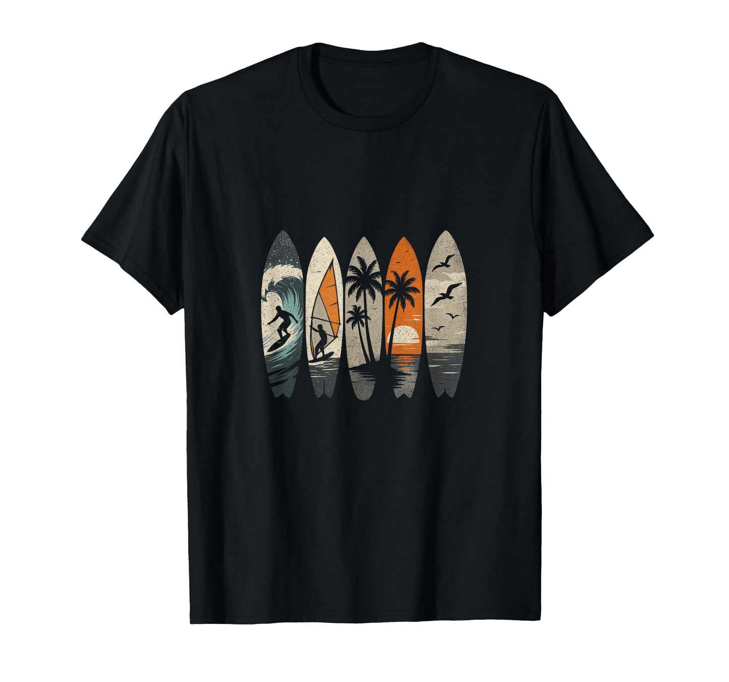 Surfing Surfboarder Surfer Beach T-Shirt - Custom Art Print for Adults - T-Shirt, Sweatshirt, Hoodie