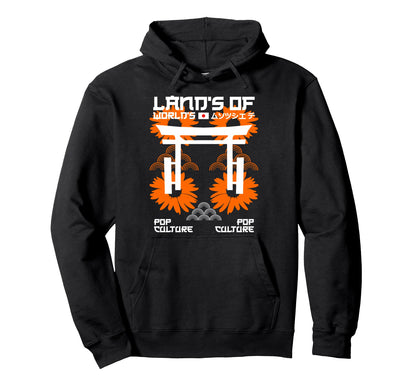 Lands Worlds Japan Anime Aesthetic Hoodie - Aesthetic Graphic Unisex - T-Shirt, Sweatshirt, Hoodie