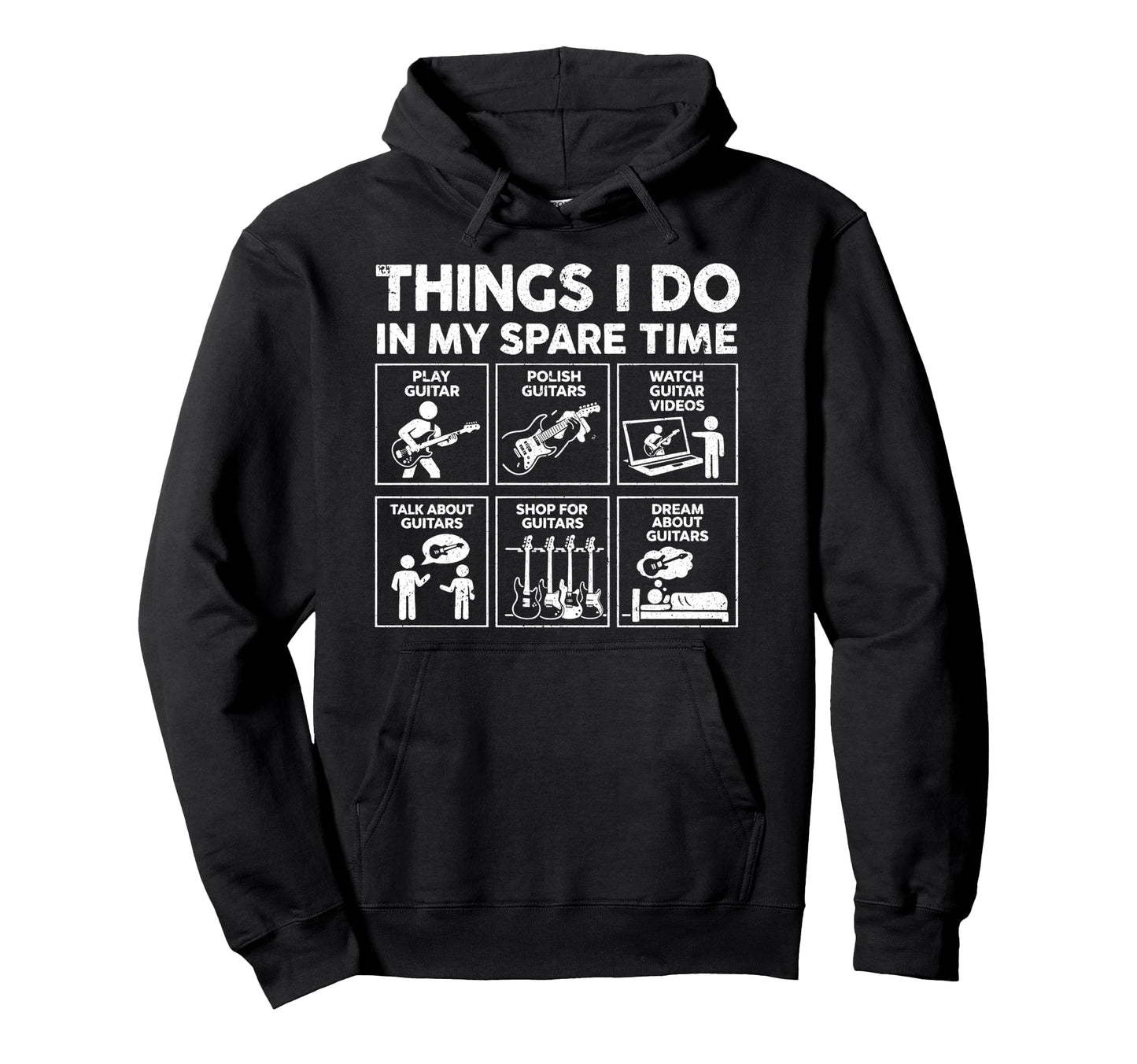 Things I Do My Spare Time Rock Music Hoodie - Streetwear Style Men Women - T-Shirt, Sweatshirt, Hoodie