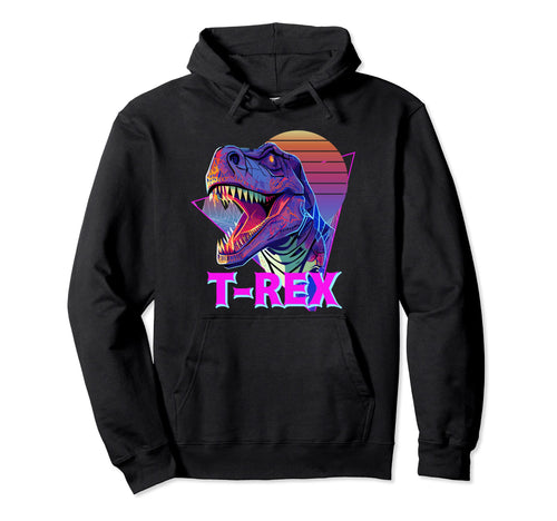 Roaring T Rex Tyrannosaurus Rex Hoodie - Fun Novelty Design Unisex - T-Shirt, Sweatshirt, Hoodie
