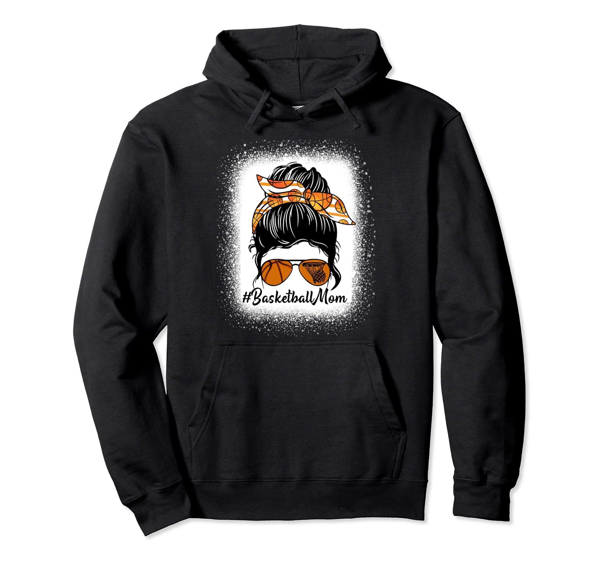 Bleached Basketball Mom Life Leopard Hoodie - Streetwear Style Men Women - T-Shirt, Sweatshirt, Hoodie