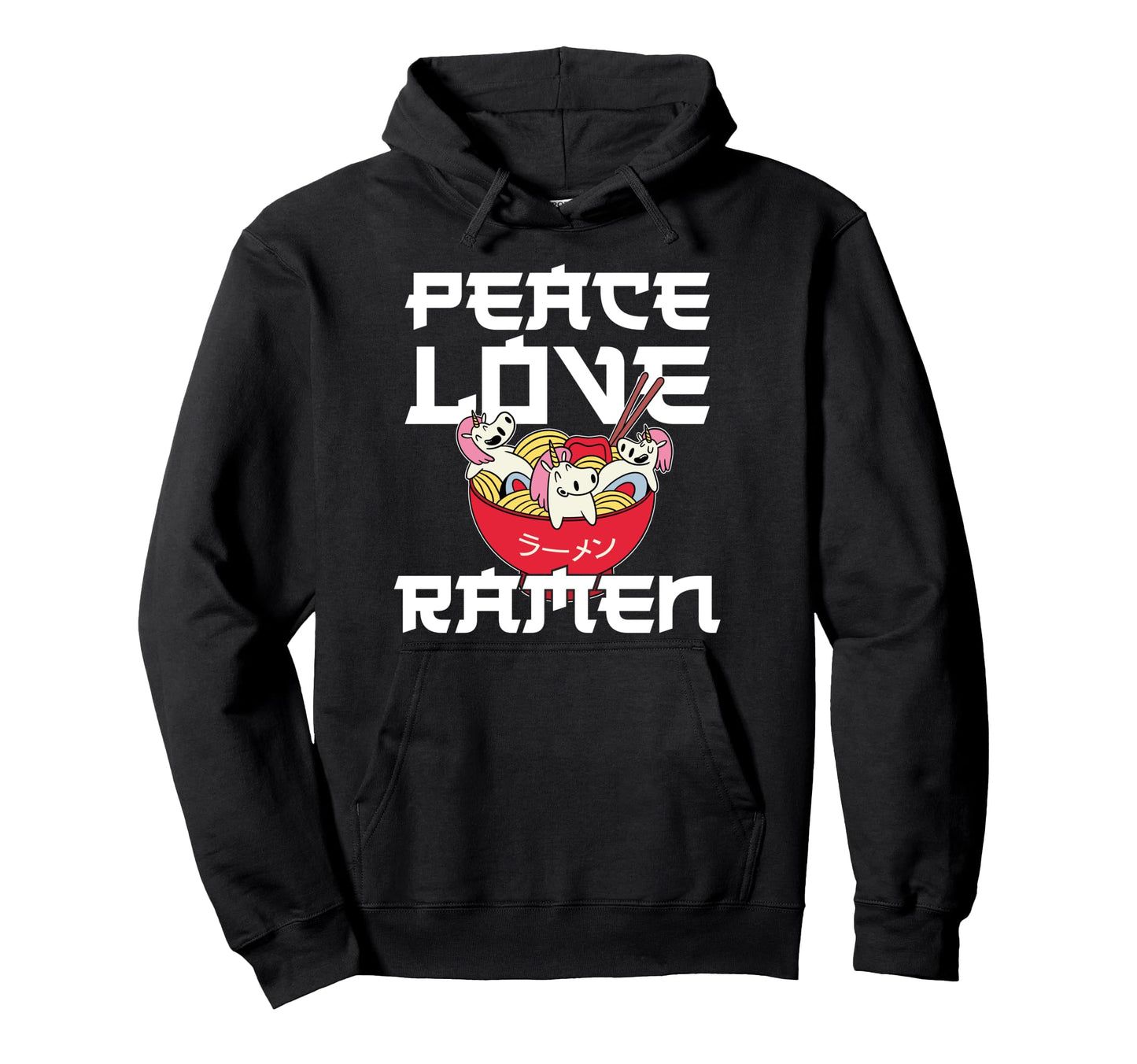Ramen Noodle Bowl Love Japanese Kawaii Hoodie - Graphic Print for Adults - T-Shirt, Sweatshirt, Hoodie