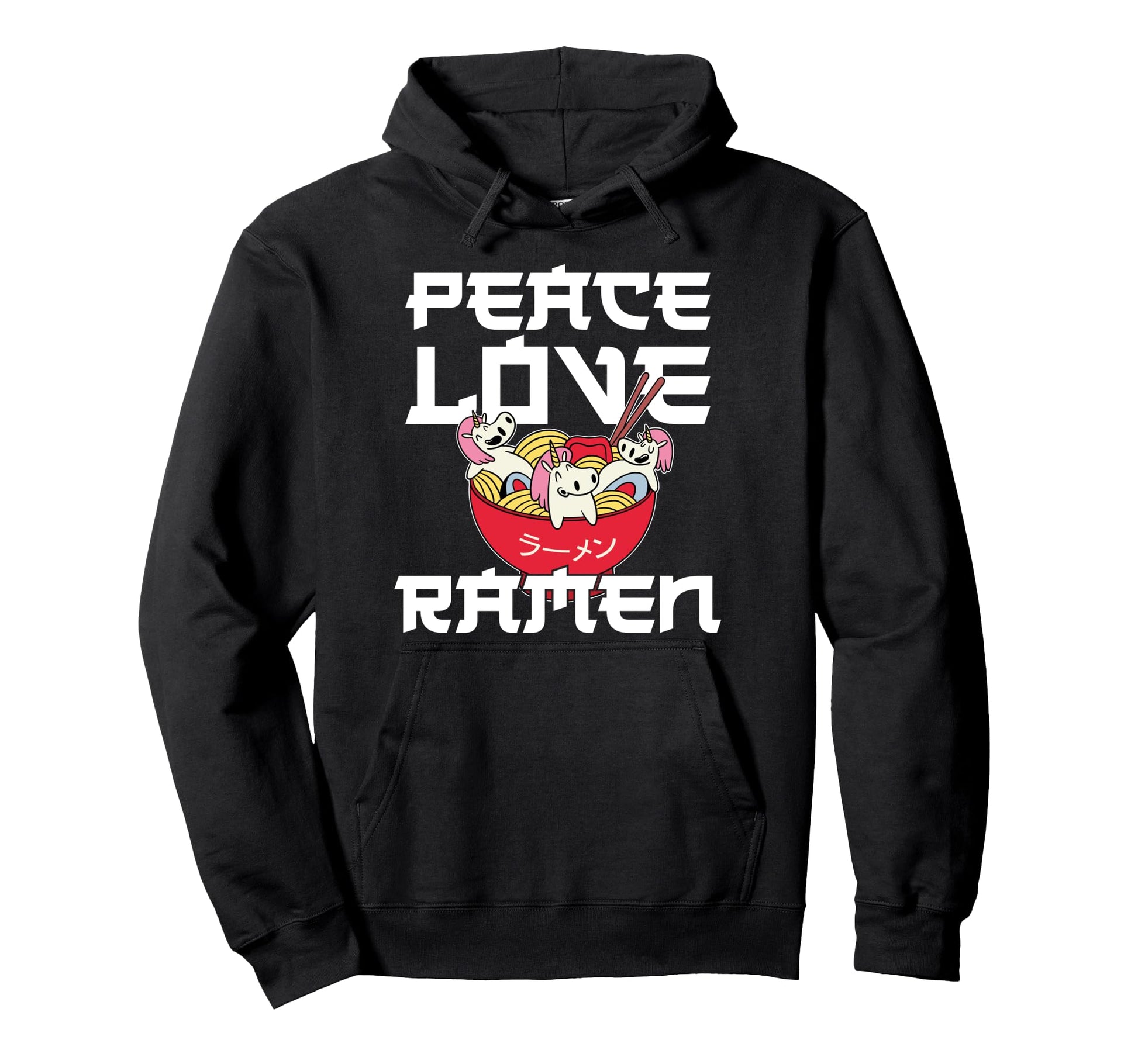 Ramen Noodle Bowl Love Japanese Kawaii Hoodie - Graphic Print for Adults - T-Shirt, Sweatshirt, Hoodie