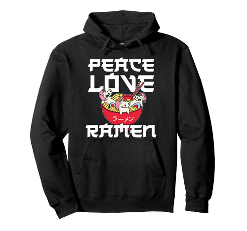 Ramen Noodle Bowl Love Japanese Kawaii Hoodie - Graphic Print for Adults - T-Shirt, Sweatshirt, Hoodie